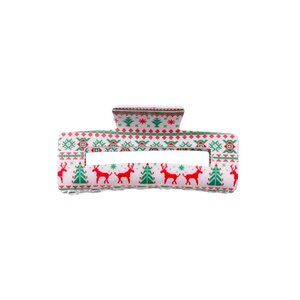 SQUARE CHRISTMAS CLAW CLIP